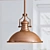 Sleek Brasserie Pendant Light 3D model small image 1