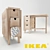 IKEA Norden Folding Table 3D model small image 1