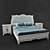 Classic Italian Bed Set 3D model small image 1