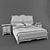 Classic Italian Bed Set 3D model small image 3