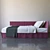 Meridiani Fox: Versatile Sofa Bed 3D model small image 2