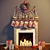 Title: Minimalistic Pinecone Wreath Fireplace Decor 3D model small image 1