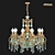 Elegant Altalusse Chandelier 3D model small image 2