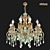 Elegant Altalusse Chandelier 3D model small image 3