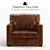 Vintage Inspired Viscount William Armchair 3D model small image 2