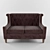 Melbourne 2-Seater Sofa: A Perfect Blend of Comfort and Style 3D model small image 1