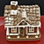 Christmas Gingerbread House: Russian Tradition 3D model small image 2