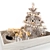 Festive Christmas Decor: Trees, Candles & Angels 3D model small image 1