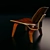Modern Elegance: Eames Plywood Lounge 3D model small image 2