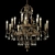 Elegant Marseille Chandelier: Savoy House 1-6205-15 3D model small image 1