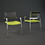 Comfort Mesh Visitor Chairs 3D model small image 2