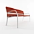 Arbero Outdoor Bench: Aluminum and Wood Design 3D model small image 2