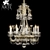 Shimmering Crystal Chandelier 3D model small image 1