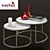 Modern Wooden Dining Table - Seats 6 3D model small image 1