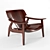 Modern Diz Armchair by Sergio Rodrigues 3D model small image 1