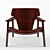 Modern Diz Armchair by Sergio Rodrigues 3D model small image 3