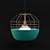 HANDLE Studio Plastic Ceiling Lamp 3D model small image 1