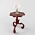 Cherry Octagon End Table - Elegant and Functional 3D model small image 1