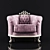 Elegant Ducale Armchair by Mobil Piu 3D model small image 1