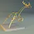 Golden Metal Deer Statue 3D model small image 2