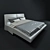 Sleek Dream Modern Bed 3D model small image 1