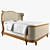 Elegant RH Josephine Bed 3D model small image 1