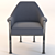 Sejour Side Chair: 3D Model with High and Low Poly Version 3D model small image 1