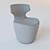 Compact Papilio Chair: Stylish and Subtle 3D model small image 3