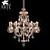 Elegant Crystal Chandelier 3D model small image 1