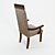 Bogacho Meribel Chair: Russian-Made, Elegant Design, Genuine Leather 3D model small image 2