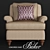Luxury Concorde Chair by Baker - Design by Jacques Garcia 3D model small image 2