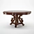 Elegant Grand Palais Dining Table 3D model small image 1