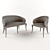 Modern Armchair GIRONDA 3D model small image 3