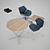 Zanotta Otto Bar-Stool: Chairs and Tables 3D model small image 1