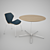 Zanotta Otto Bar-Stool: Chairs and Tables 3D model small image 2