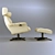 Elegant Leather Recliner Set 3D model small image 3