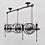 Vintage Nordic Chandelier | Retro Loft Style 3D model small image 1