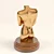 Golden Goddess Torso Statuette 3D model small image 2