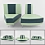 Modular Office Sofa Elements: Versatile and Stylish 3D model small image 1