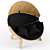 Cozy Haven: Kids' Hideaway Chair 3D model small image 1