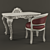 Jumbo Collection: Baby Table and Chair Set 3D model small image 1