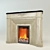 Classic Style Fireplace 3D model small image 1