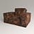 Cozy Leather Armchair 3D model small image 1