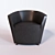 Elegant Comfort: Tacchini Parentesi Armchair 3D model small image 2