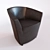 Elegant Comfort: Tacchini Parentesi Armchair 3D model small image 3