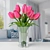 Elegant Tulips in Glass Vase 3D model small image 1