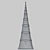 Sleek Shukhov Tower Sculpture 3D model small image 1