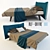 Bart Alf Bed: Sleek Design with Linens 3D model small image 1