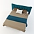Bart Alf Bed: Sleek Design with Linens 3D model small image 2