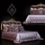 Opulent Dream Bed 3D model small image 1